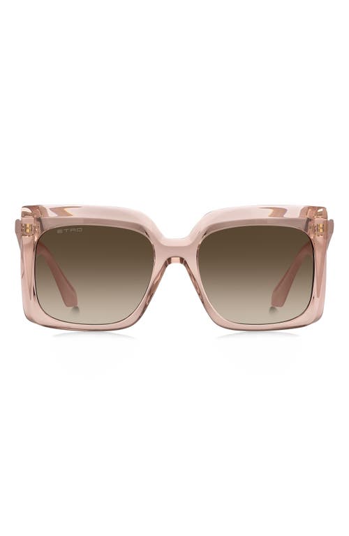 Etro 57mm Square Sunglasses In Pink