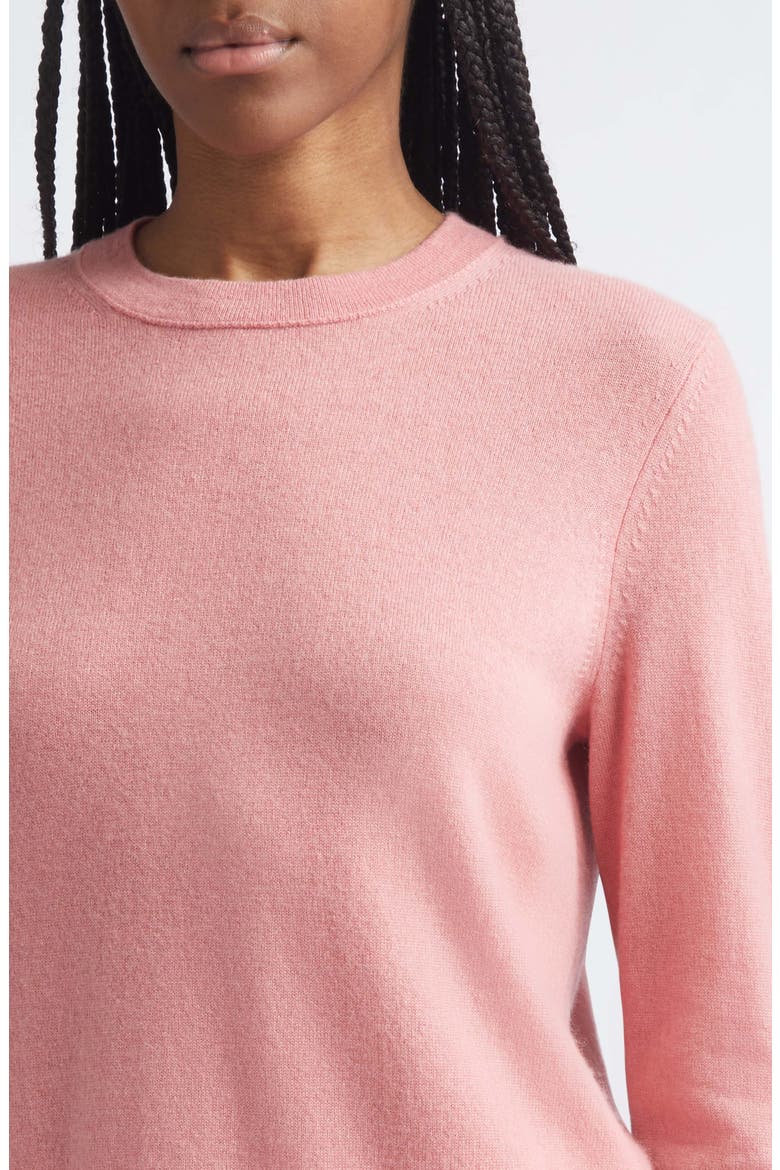 Classic Crewneck Cashmere Sweater, Alternate, color, LOTUS PINK