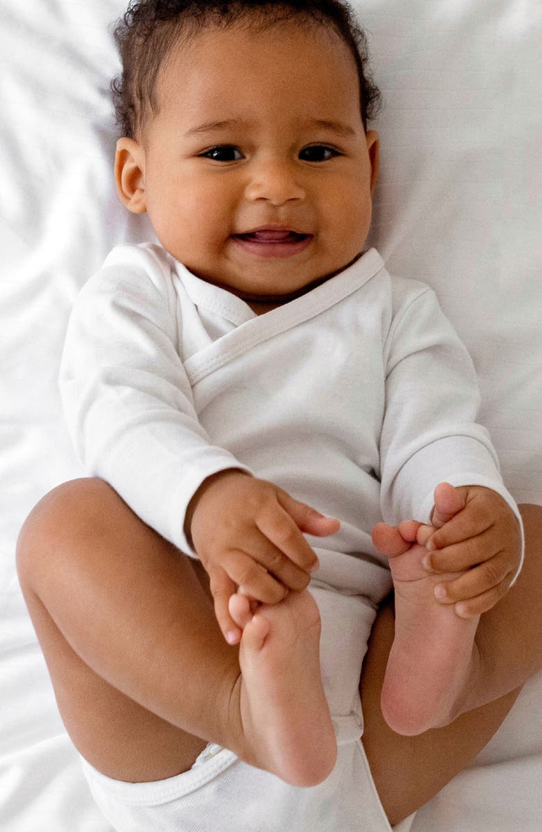 BUTTERBLU Sterling Side Snap Organic Cotton Assorted 3-Pack Bodysuits, Alternate, color, 