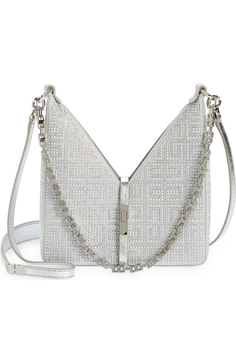 Givenchy Mini Cutout Crystal Embellished Shoulder Bag, Main, color,
