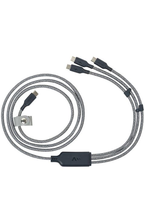 ULTRAFAST Trio USB-C to USB-C 140W 3-in-1 Cable