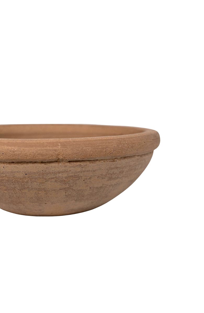 Foreside Home and Garden Natural Terracotta Serving Bowl, Alternate, color, Orange