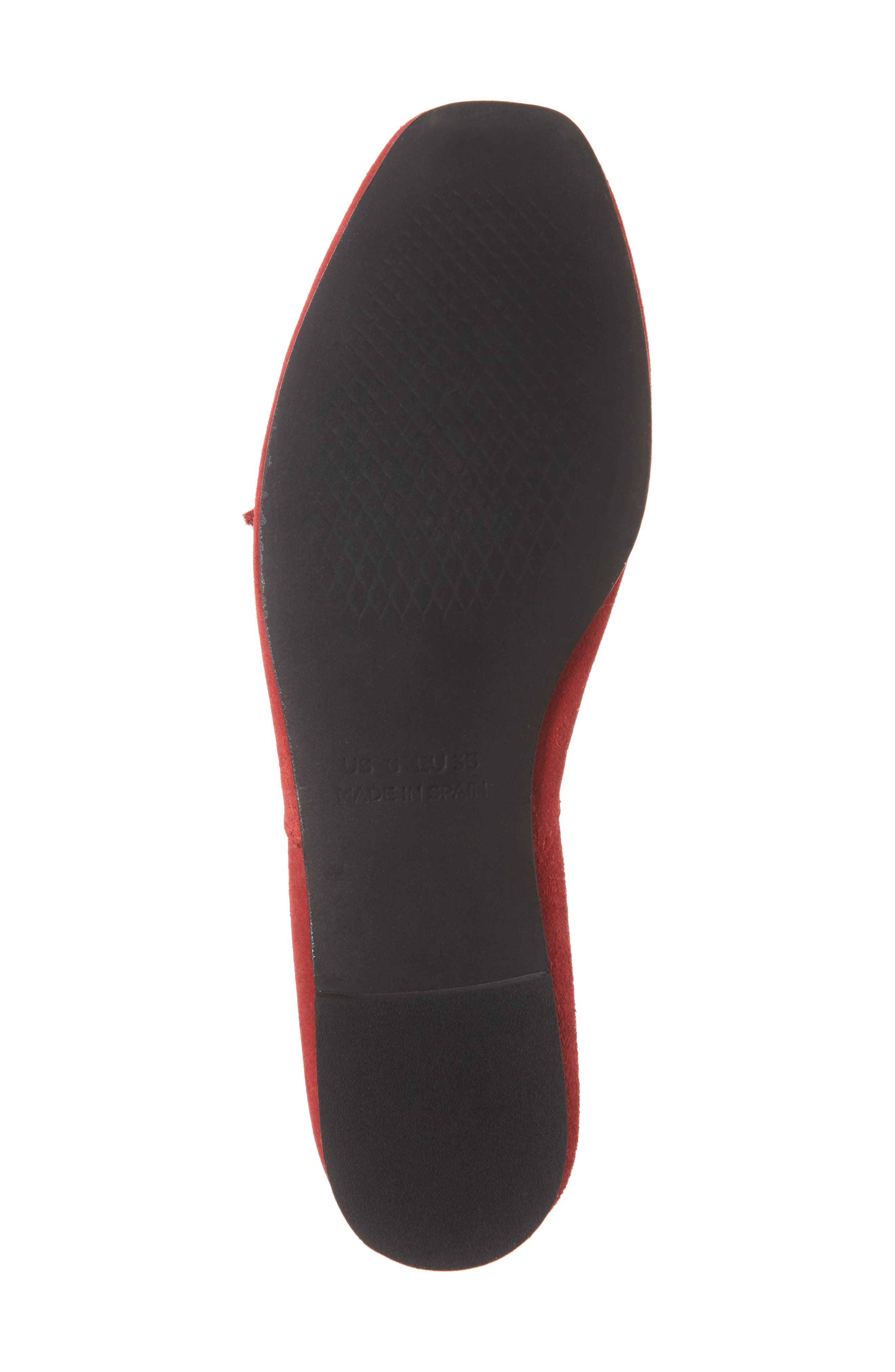 Giovana Flat, Alternate, color, RED SUEDE