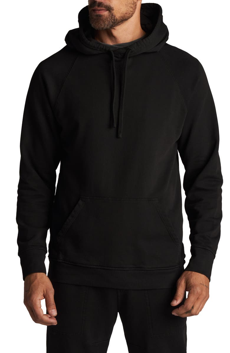 Rowan Barton Terry Raglan Hoodie, Main, color, Black