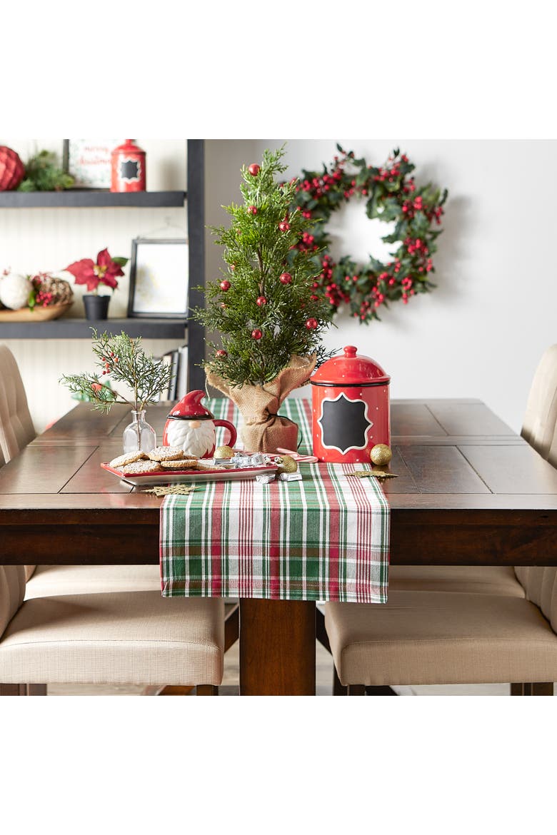 Yuletide Plaid Table Runner, Alternate, color, Yuletide Plaid