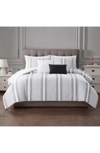 Modern Threads Jacquard Microfiber 5-piece Comforter Set