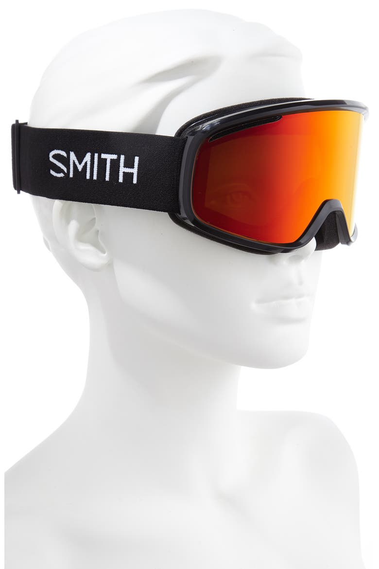 Vogue 185mm Snow Goggles, Alternate, color, BLACK/ RED SOL-X MIRROR