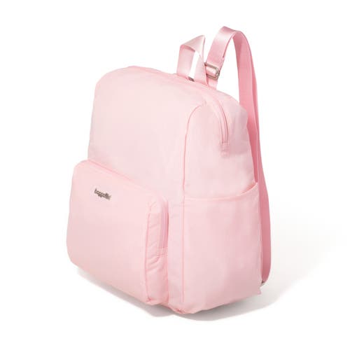 Baggallini Carryall Packable Backpack In Bagg Pink