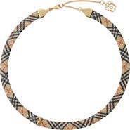 Burberry Check Print Necklace