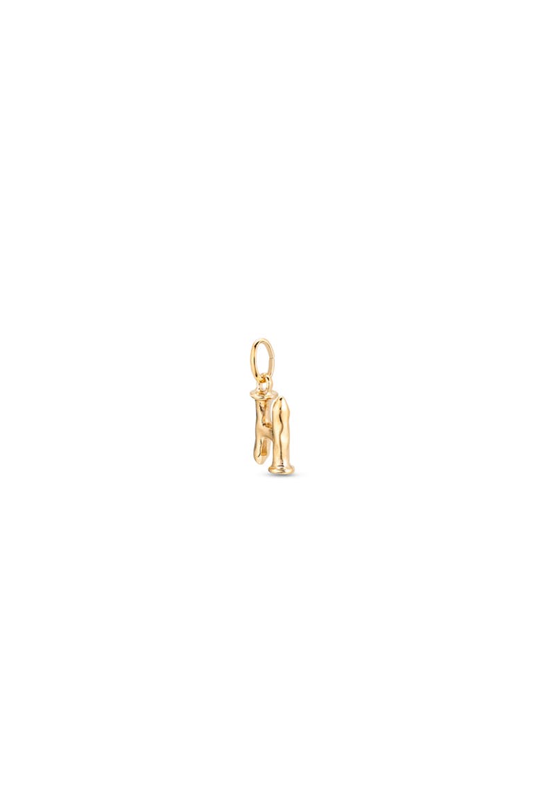 18K Gold-Plated Letter H Charm, Alternate, color, Gold