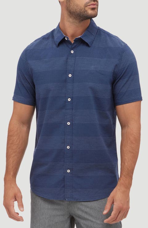 Duncanville Dobby Stripe Cotton Shirt