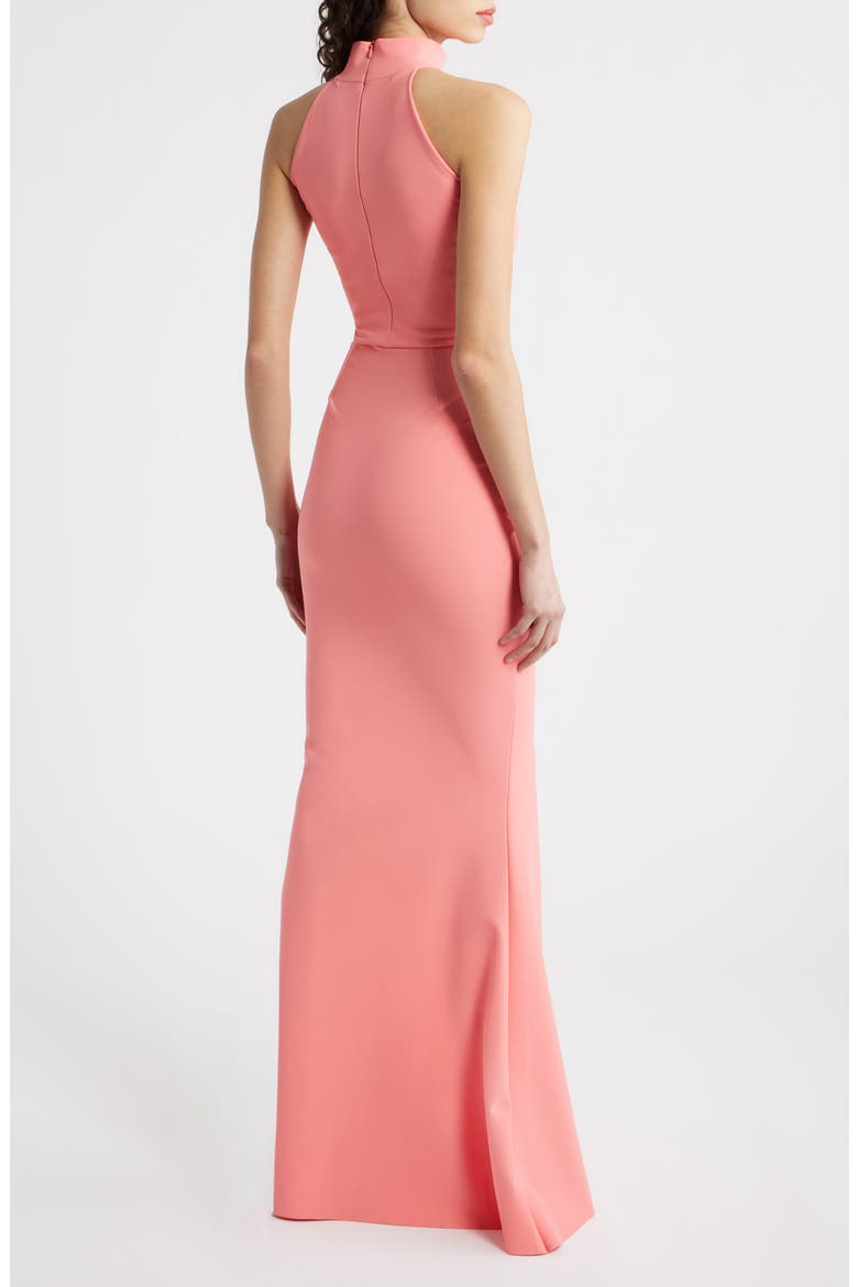 Gudrum High Neck Trumpet Gown, Alternate, color, SORBET