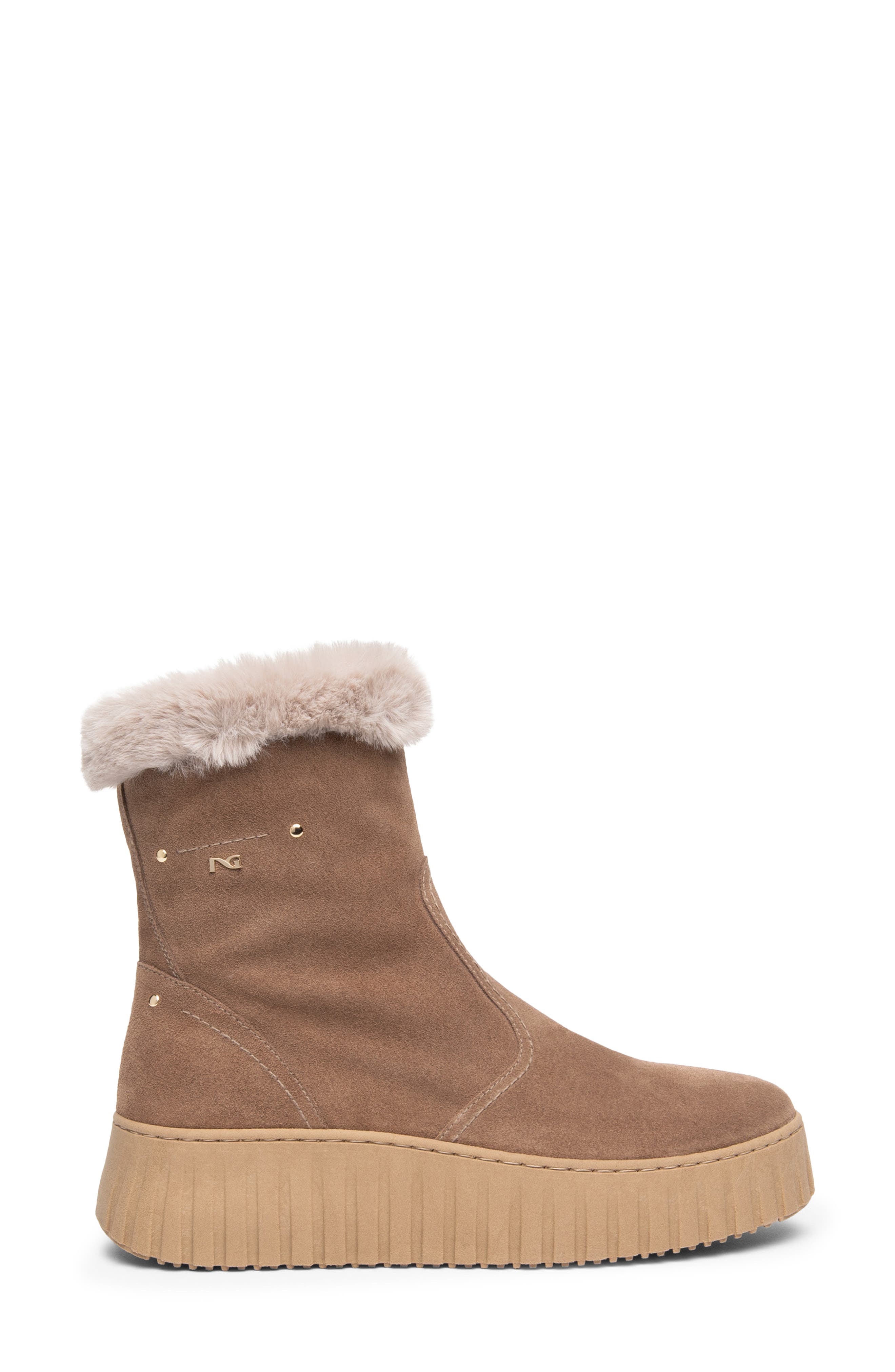 NeroGiardini Faux Fur Wedge Bootie (Women) | Nordstrom