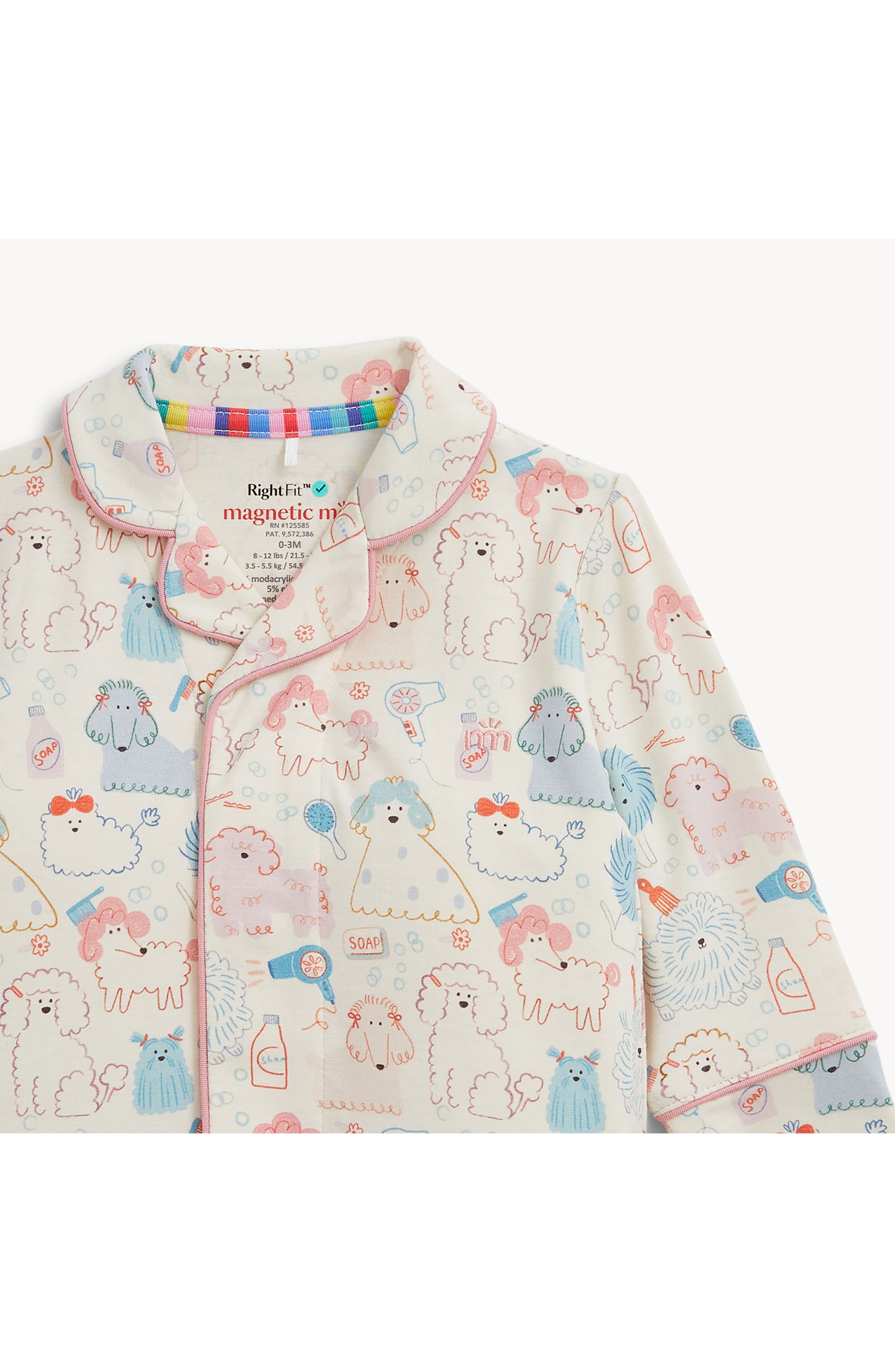 Magnetic Me Kids' Poodle Pawlor One-Piece Pajamas | Nordstrom