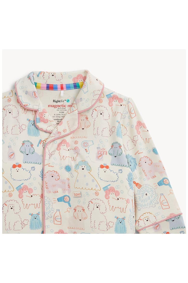 Kids' Poodle Pawlor One-Piece Pajamas, Alternate, color, WHITE