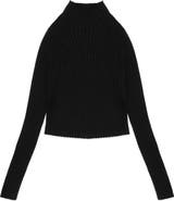 DELUC Randy Rib Crop Sweater