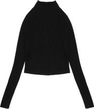 DELUC Randy Rib Crop Sweater