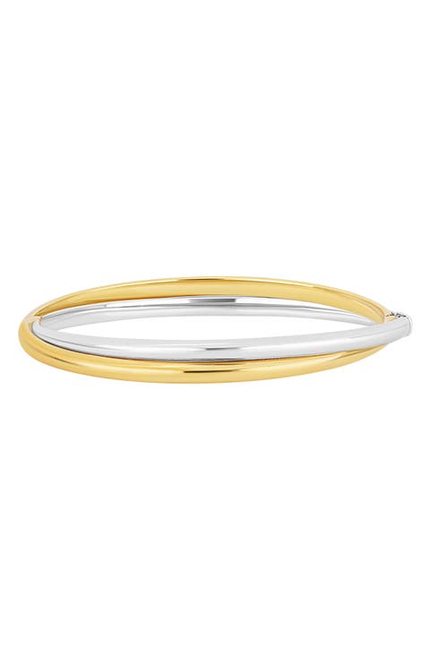 Two-Tone 14K Gold Bangle