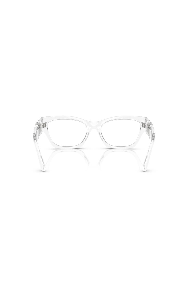 Versace 54mm Cat Eye optical glasses, Alternate, color, Transparent