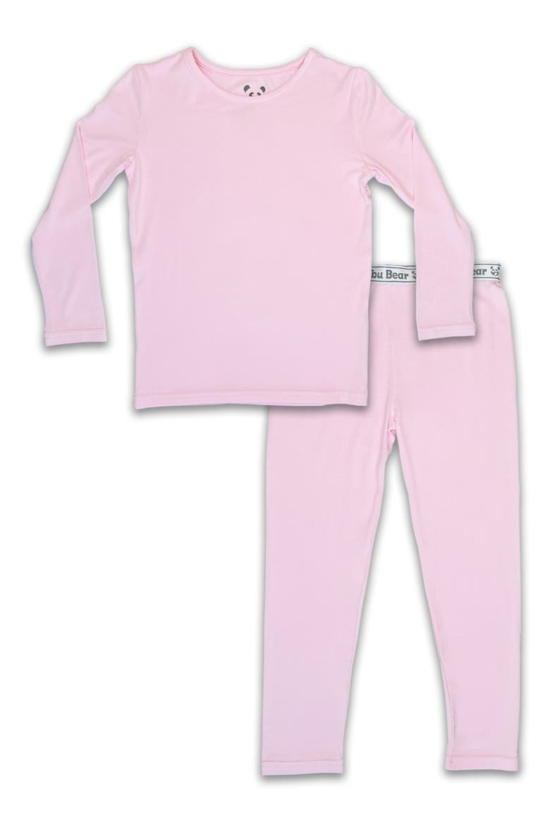 Kids' Fitted Two-Piece Pajamas, Main, color, BLUSH PINK