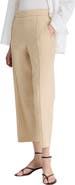 Vince Grace Mid Rise Linen Blend Tapered Pull-On Pants