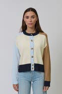Central Park West Chloe Colorblock Cardigan