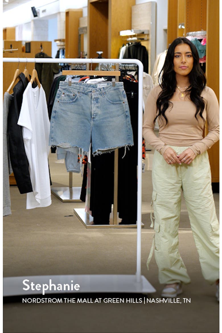 Clove High Waist Cutoff Denim Shorts video