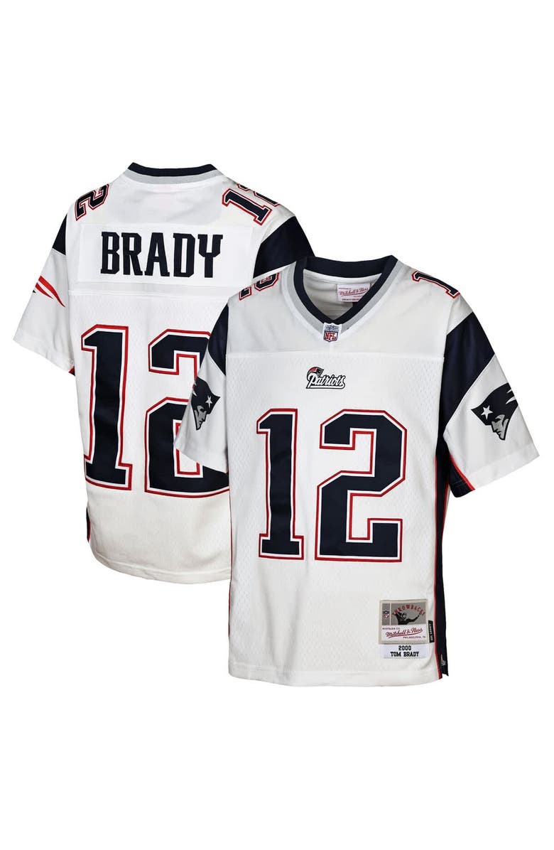 Mitchell 
Ness Youth Mitchell 
Ness Tom Brady White New England Patriots 2000 Legacy Replica Jersey, Main, color, White