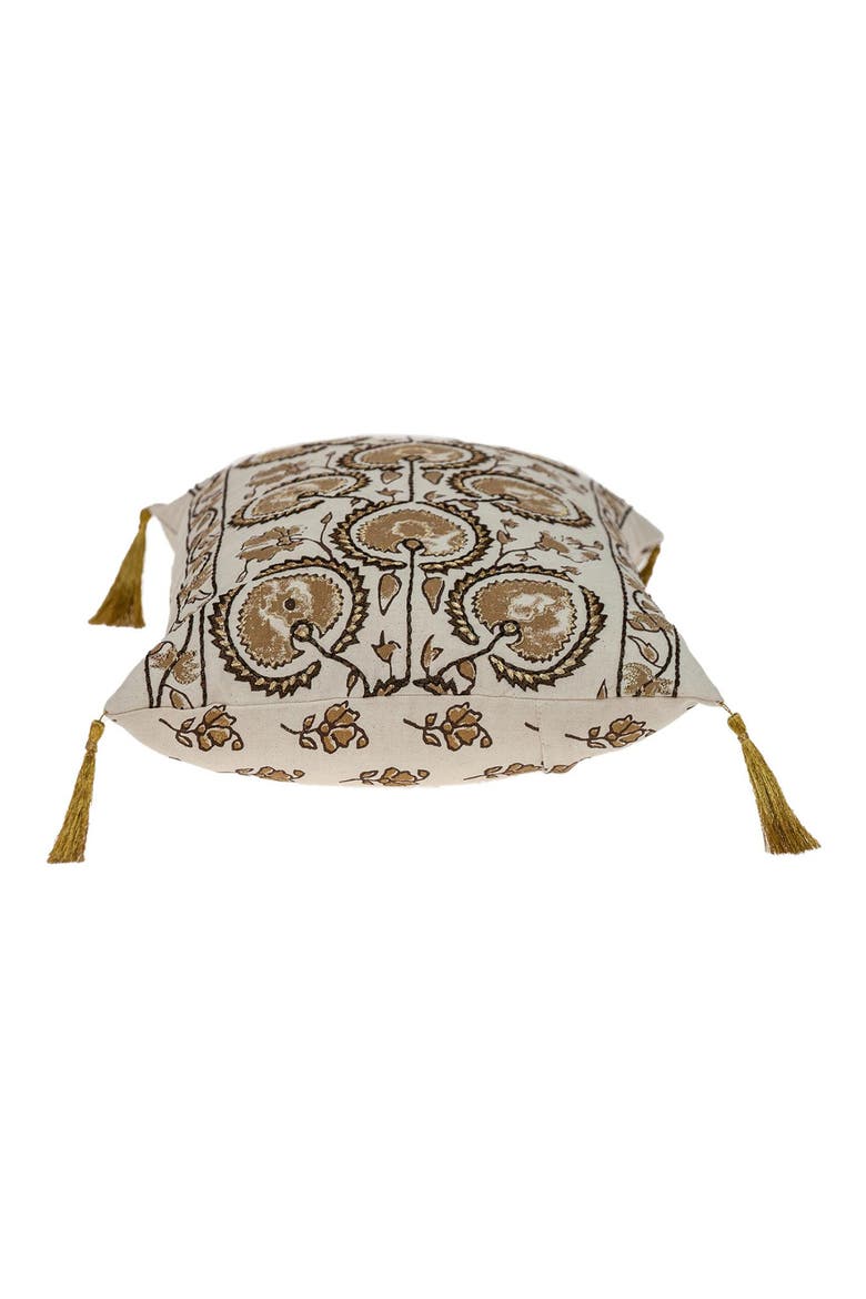 Tapestry Throw Pillow, Alternate, color, BEIGE