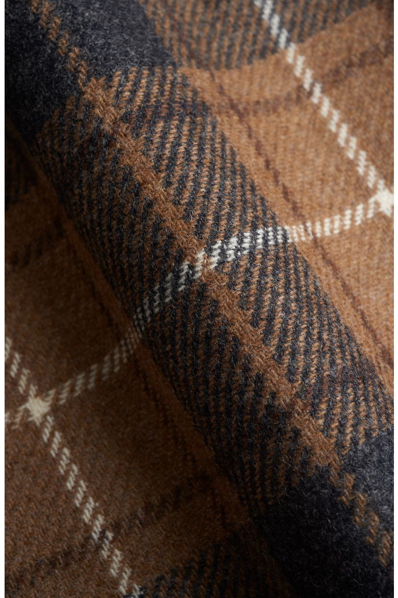 Cameron Plaid Double Breasted Wool Suit Jacket, Alternate, color, BROWN ANTRA PLAID