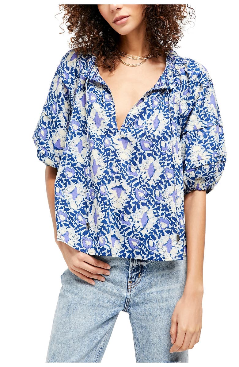 Free People Willow Printed Blouse, Alternate, color, 