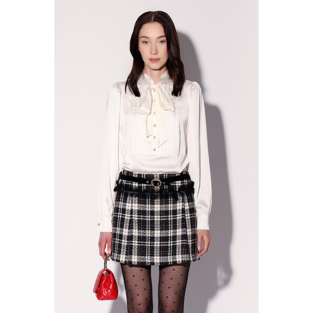 Walter Baker Regal Tweed Nelly Skirt In Multi