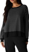 Eileen Fisher Stripe Crewneck Long Sleeve T-Shirt