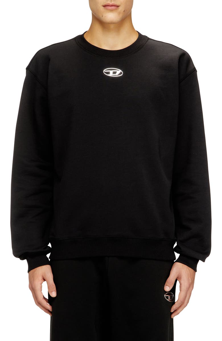 DIESEL<sup>®</sup> S-Norm-Iod Sweatshirt, Main, color, Black