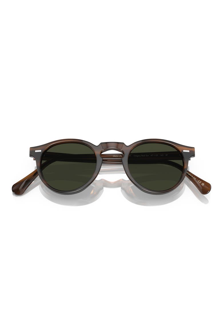 50mm Gregory Peck Polarized Sunglasses, Alternate, color, TUSCANY TORTOISE / G-15 POLAR