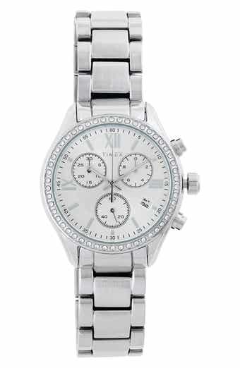 Timex® Chronograph Stainless Steel Bracelet Watch, 38mm