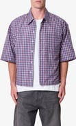 mnml Crispy Plaid Poplin Button-Up Shirt