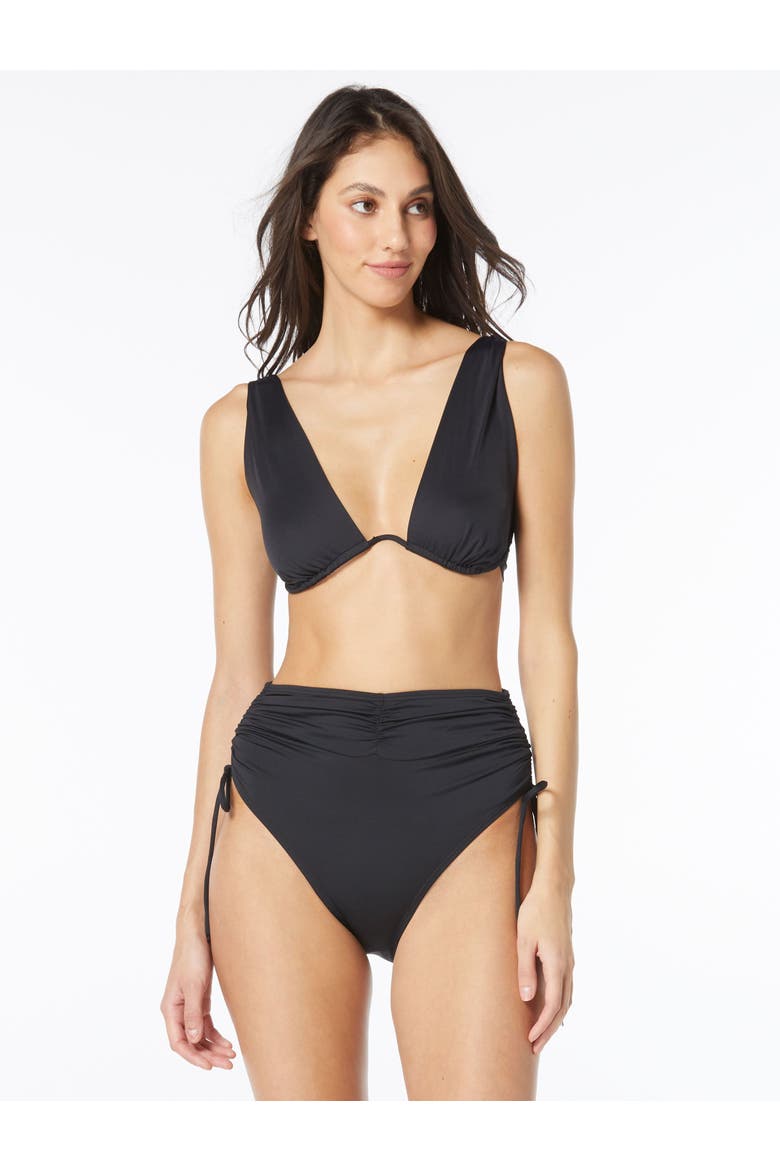 Underwire Bra Swim Top, Main, color, Black