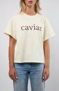 Viens Avec Moi Caviar Boxy Cotton Graphic T-Shirt