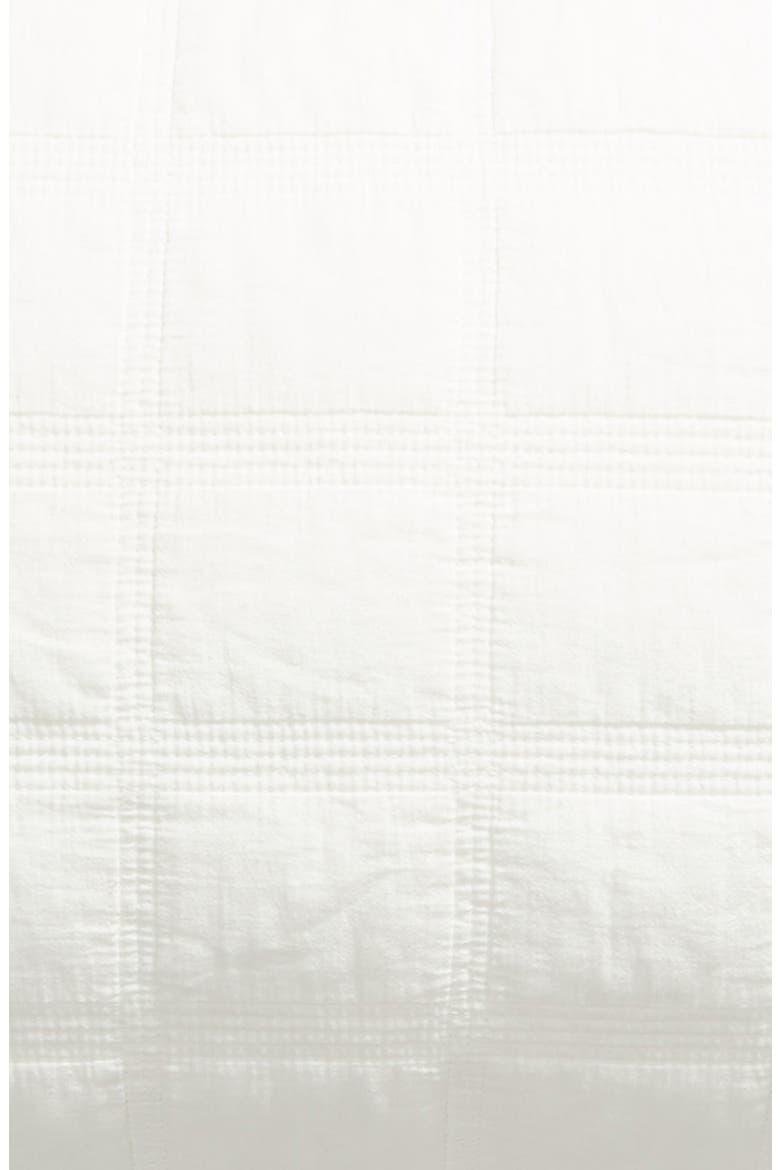 Quilted Everyday Stonewashed Sham, Alternate, color, WHITE