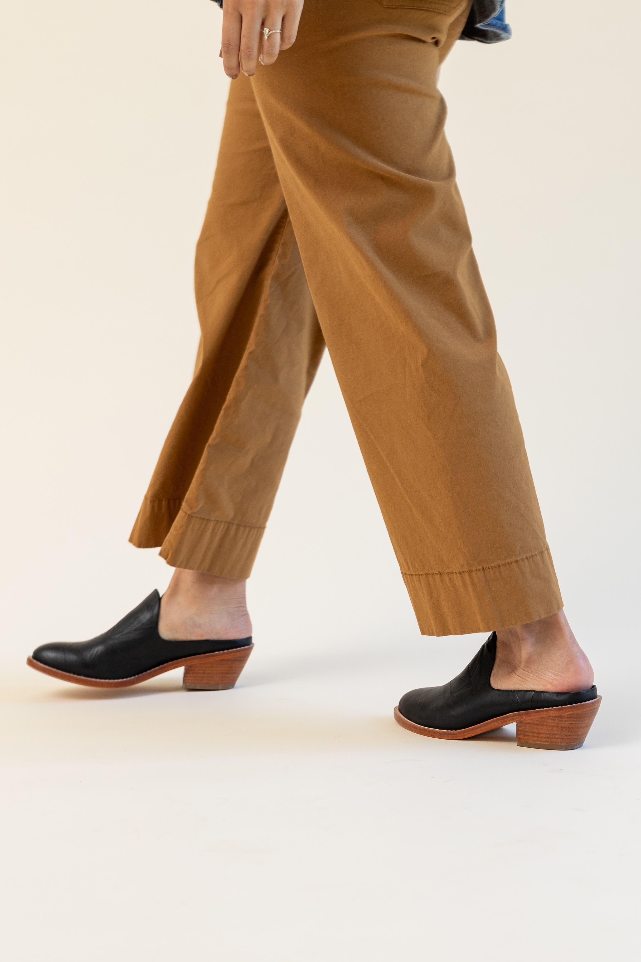 Fortress Michelle Heeled Mule, Alternate, color, Black