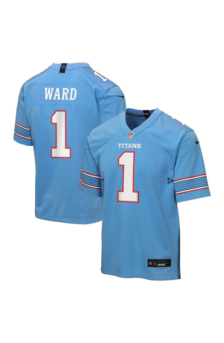 Nike Youth Nike Cameron Ward Light Blue Tennessee Titans Game Jersey, Main, color, Light Blue