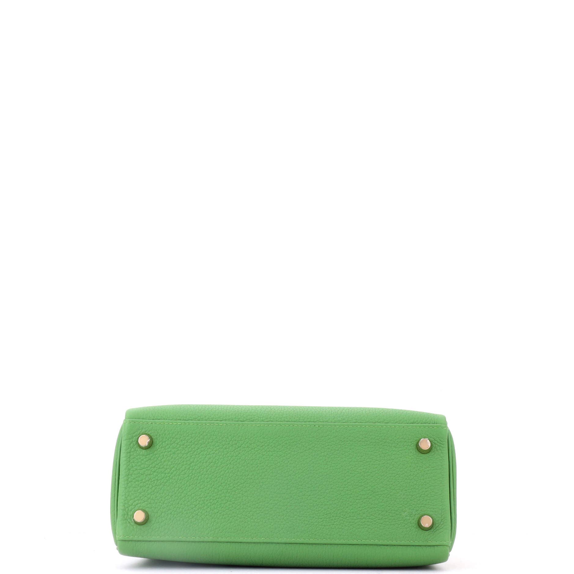 Kelly Handbag Green Togo with Gold Hardware 25, Alternate, color, Vert Yucca