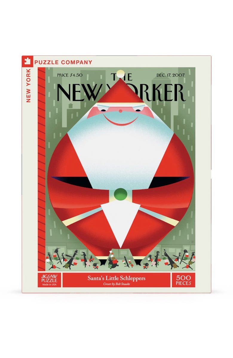 NEW YORK PUZZLE COMPANY Santa's Little Schleppers 500 Piece Puzzle, Main, color,