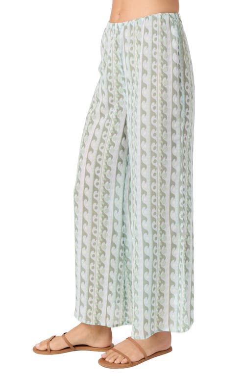 O'neill Regina Cotton Blend Gauze Cover-up Pants In Neutral
