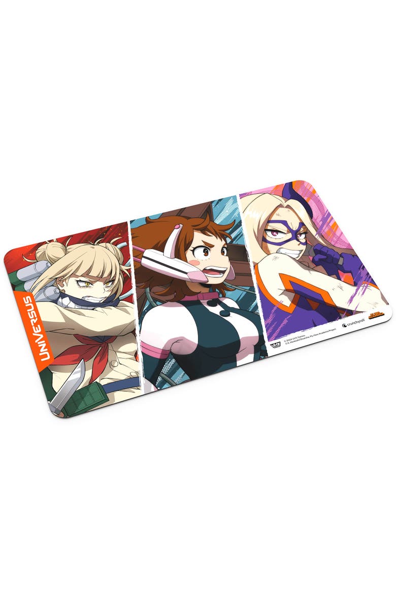UniVersus My Hero Academia Girl Power Ochaco, Mt. Lady, Toga Playmat 24 X 14", Main, color, Multicolored