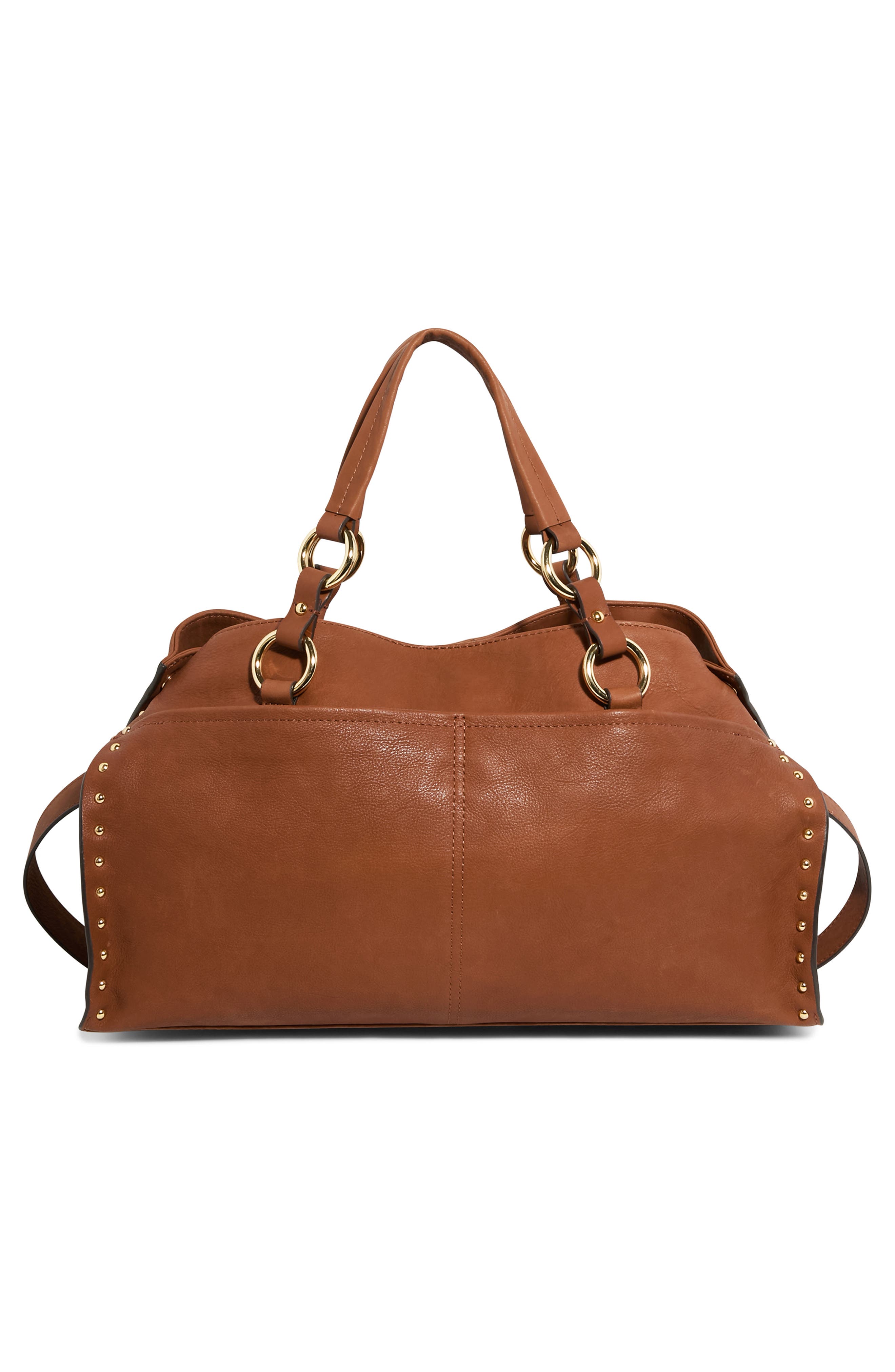 Large Rodeo Leather Satchel, Alternate, color, CHESTNUT