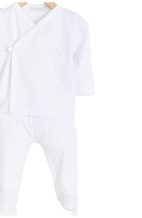 Premium Peruvian Pima Cotton Logo Top & Pants Set for Infant