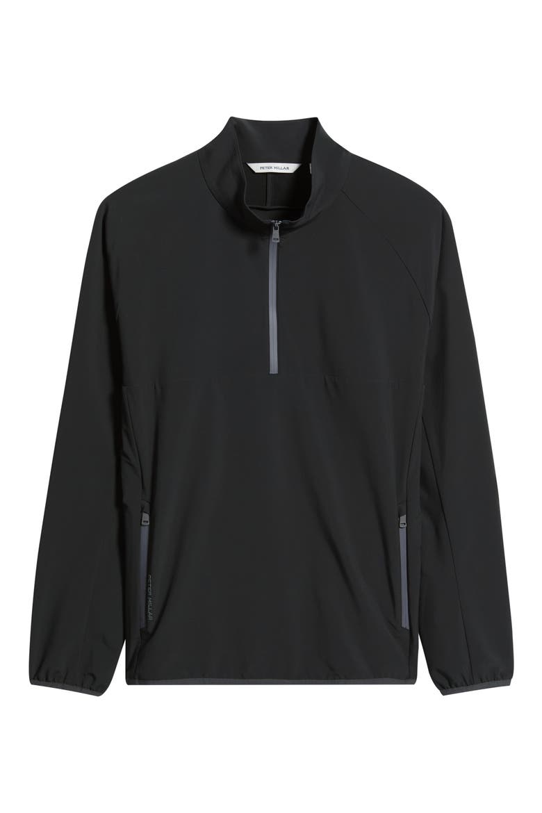 Dunes Half-Zip Performance Pullover, Alternate, color, BLACK