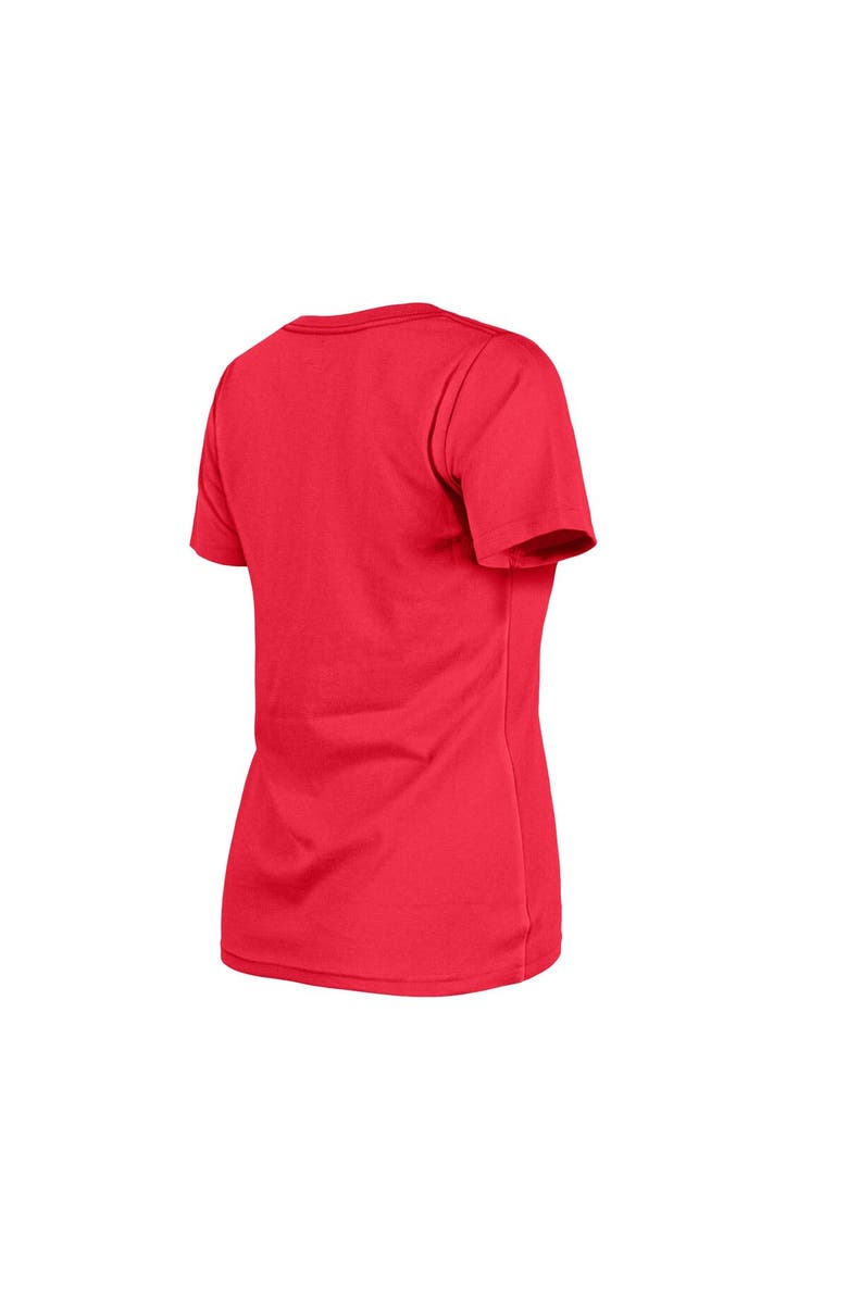 New Era Women's New Era Red Philadelphia Phillies Little Miss 2 V-Neck T-Shirt, Alternate, color, Red